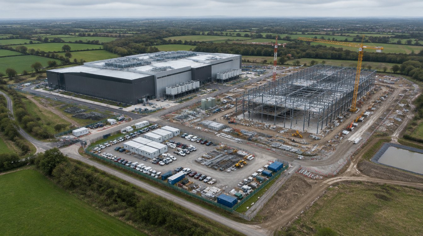 Two-hall data centre campus under construction