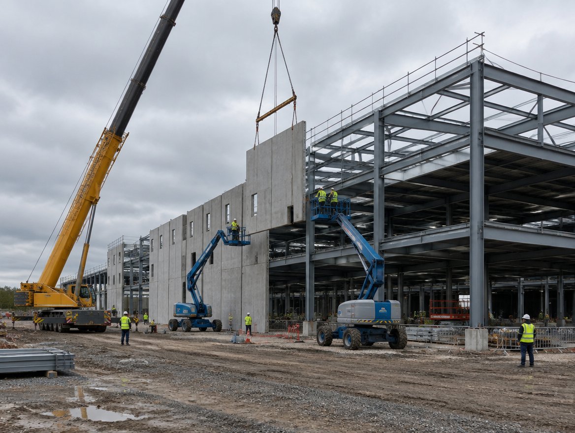 Data centre under construction